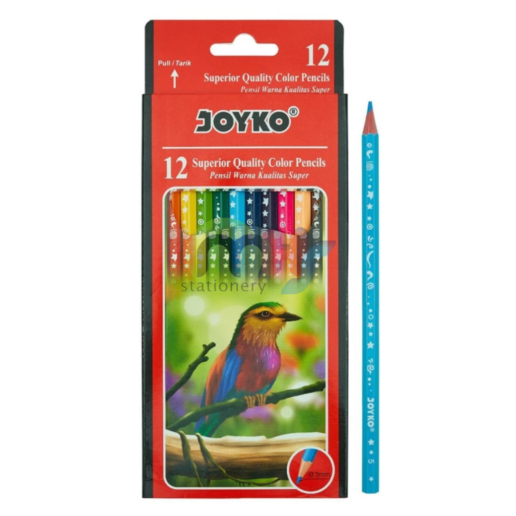 

Color Pencil Pensil Warna Joyko 1 Set Isi 12 Warna Kualitas Super Stationery