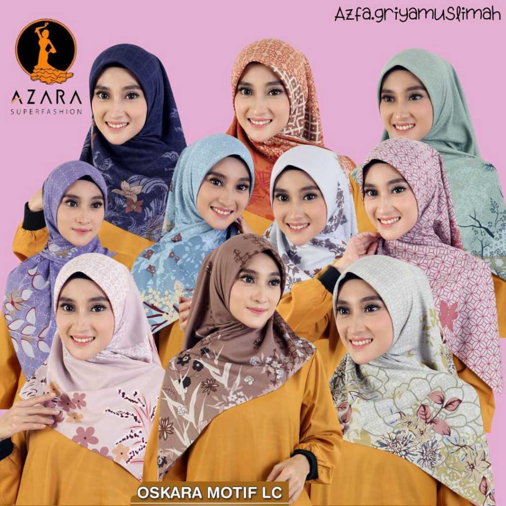 Paket Usaha Hijab Azara Motif Premium Termurah
