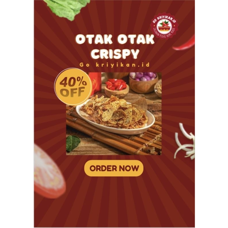 

OTAK OTAK PEDAS DAUN JERUK OTAK OTAK IKAN CRISPY RENYAH - CEMILAN/OTAK OTAK ORIGINAL/SNACK/OTAK OTAK GORENG-500g