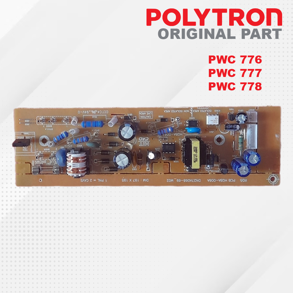 MODUL PCB Dispenser Polytron Hydra Galon Bawah  PWC 776 777 778  PWC776 PWC777 PWC 778 Ori Original