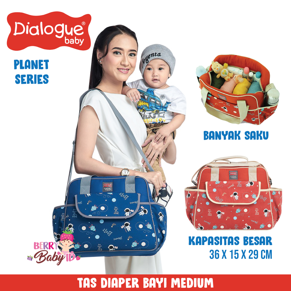 Berry Baby - Dialogue Tas Bayi Medium Travel Bag Diaper Bag Planet Series DGT7252
