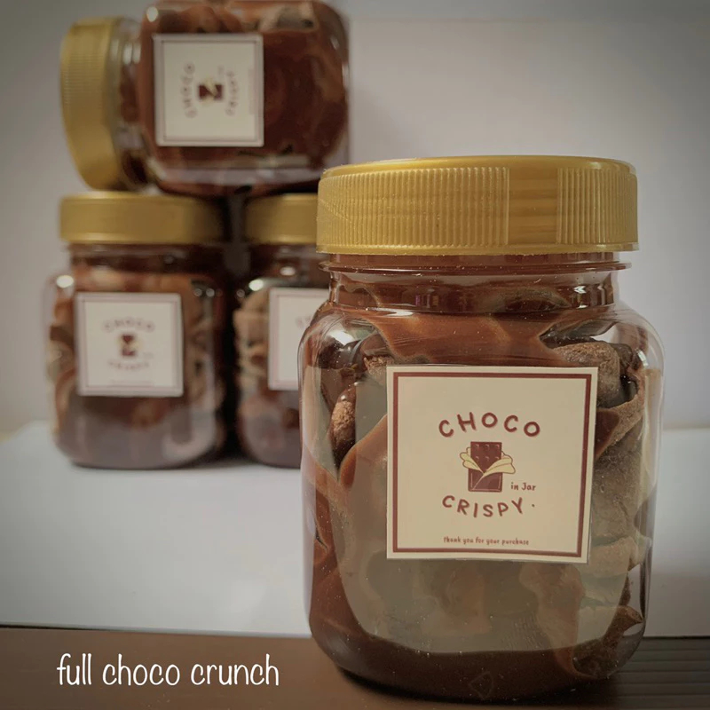 

Choco Crunch jar - Cemilan Rasa Chocolate Choco Crunch Crispy Topping Cokelat Leleh Camilan Kekinian Coklat Jar Viral