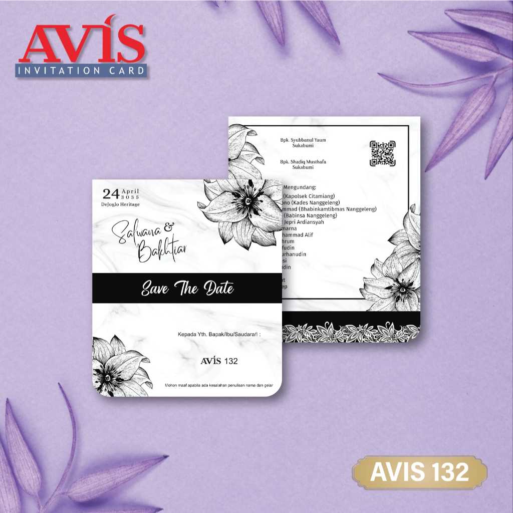 UNDANGAN PERNIKAHAN CUSTOM COLOUR-UNDANGAN NIKAH WARNA ELEGANT-Aesthetic-Rustic