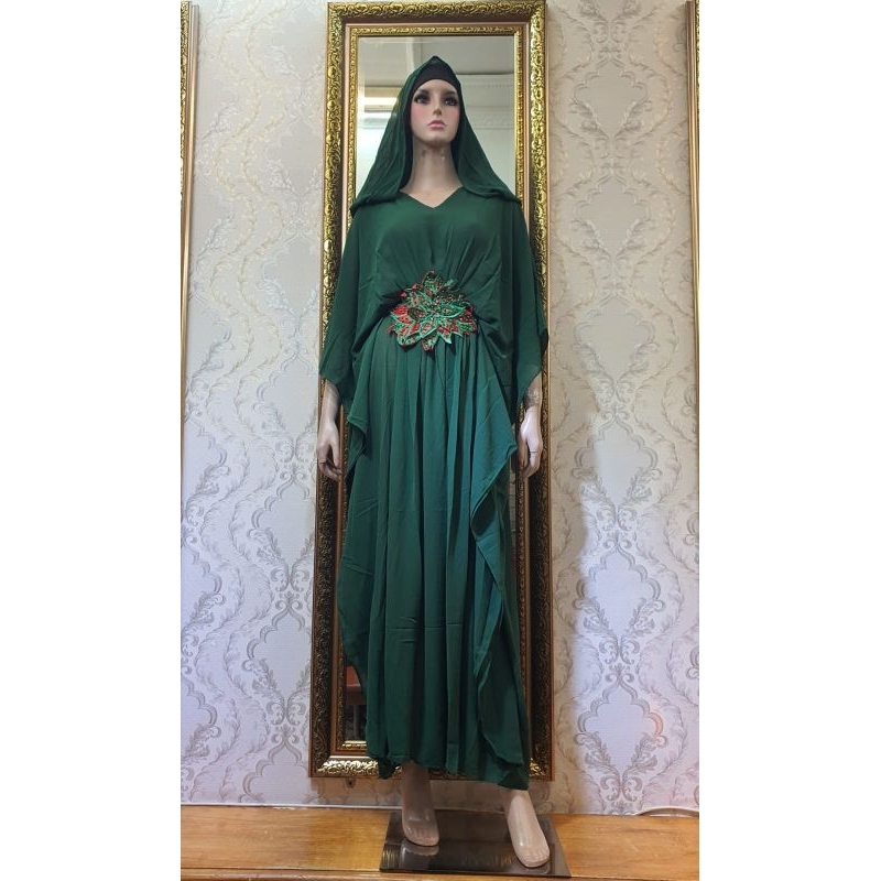 KAFTAN RUBIAH / BAJU PESTA / BORDIR PAYET / KAFTAN MEWAH CERUTY