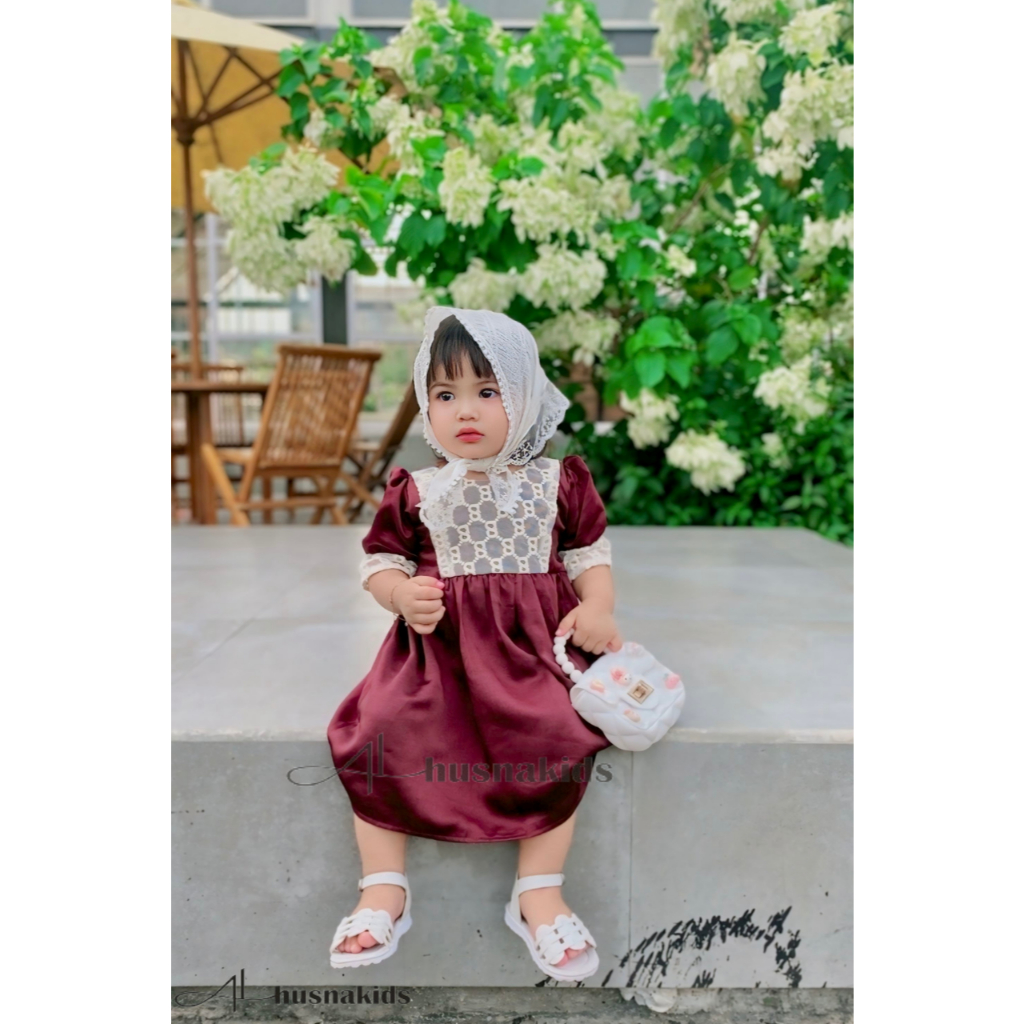 Dress Berlian Kids Silk Gradasi
