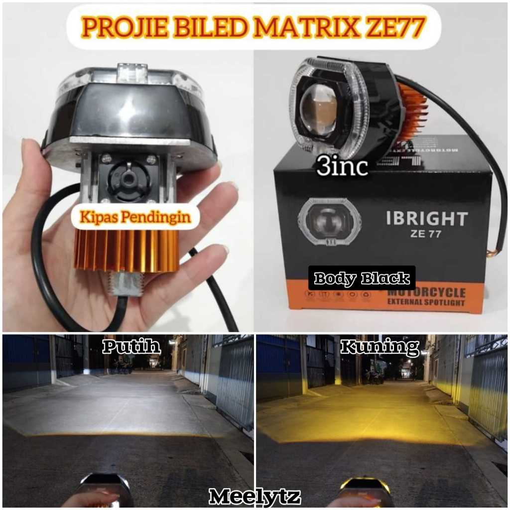 IBRIGHT ZE 77 - Biled Matrix 2.5inc Body Black All Weather