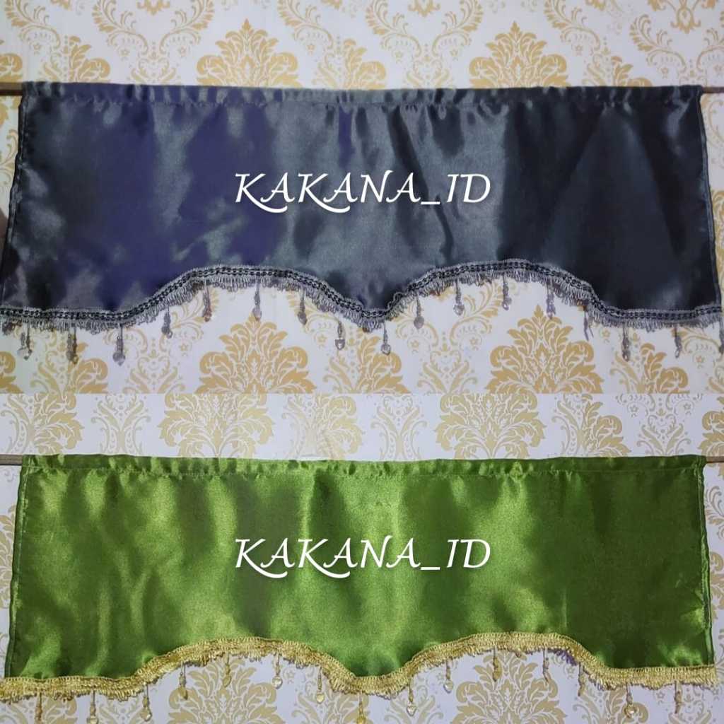 Gorden Poni Latar Gorden Poni Polos Atas Pintu Dekorasi Rumah Mewah