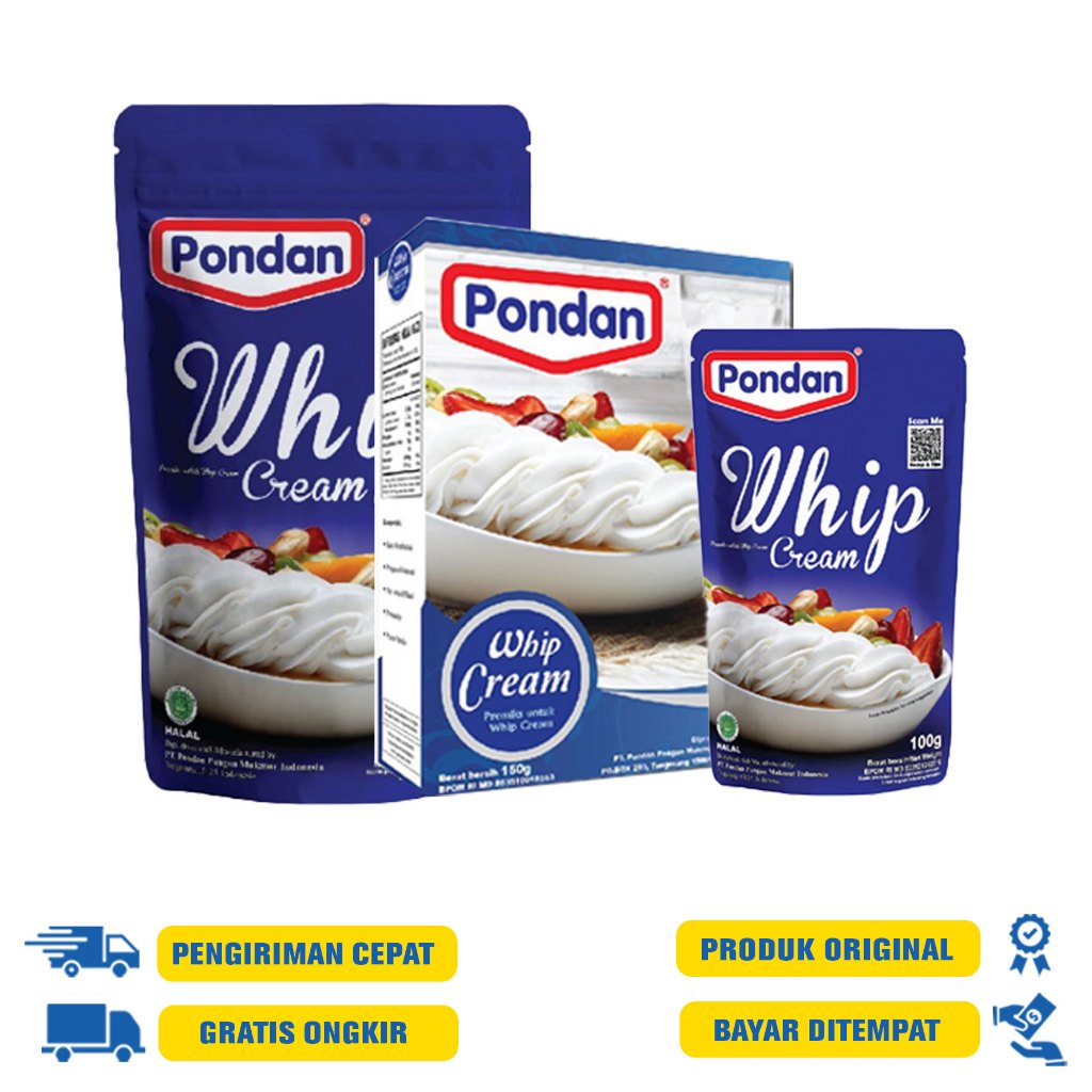 

PONDAN WHIP CREAM 150 | 200 | 100 GR