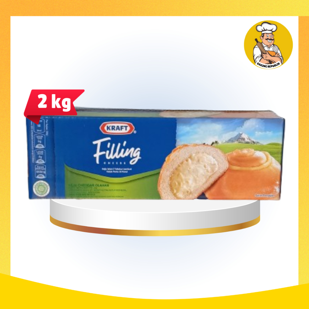 

KRAFT CHEESE FILLING 2kg | EXP 05/2025 | KRAFT KEJU FILLING ORIGINAL