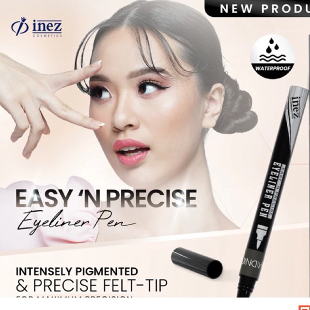 inez eaay 'N precise eyeliner pen /eyeliner kuas runcing /eyeliner pemertegas alis
