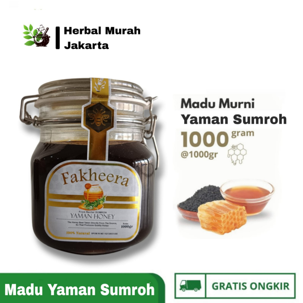 

Madu Yaman Asli Sumroh Fakheera 1000gr