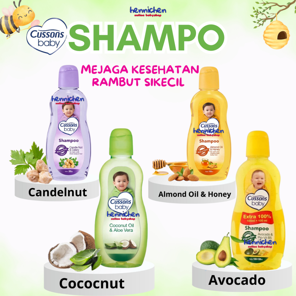 Cussons Baby Shampoo 100 ml + 100 ml / Cusson Shampoo Bayi