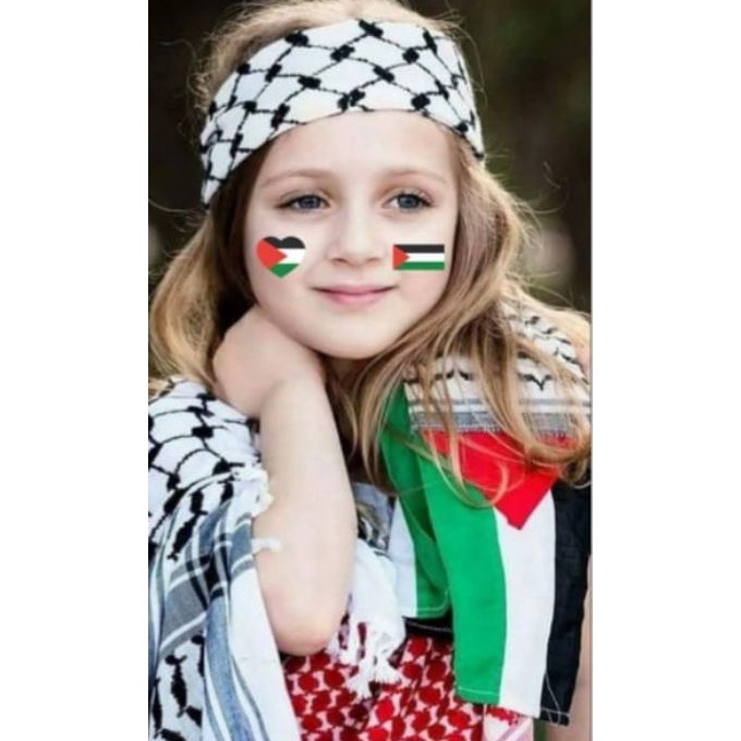 KF7 Syal Palestina Anak Sal Palestina Indonesia Sal AnakAnak Sorban Rumbai Syal Anak
