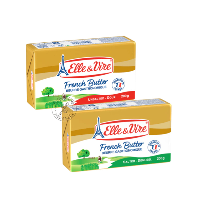

Butter Unsalted Elle & Vire Blok 2.5 Kg