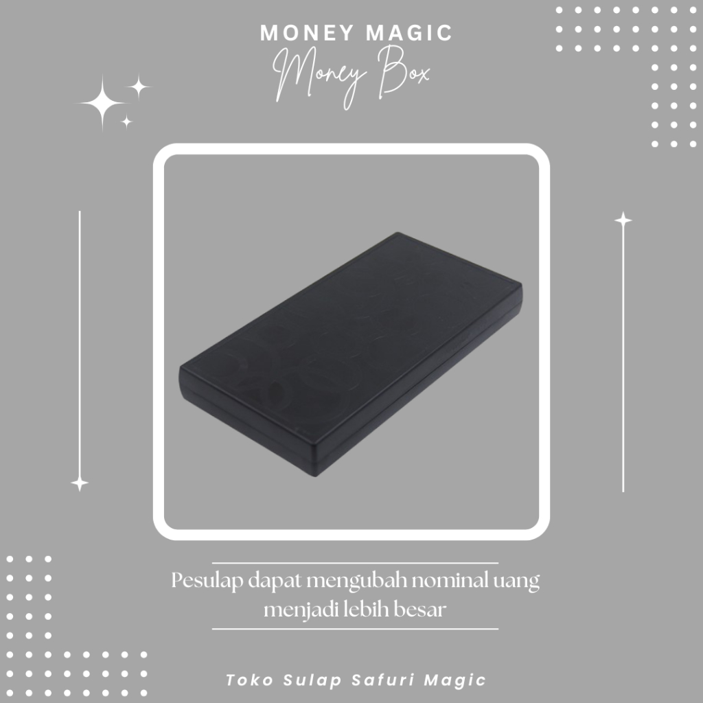 Alat Sulap Money Box - Sulap Uang - Sulap Kertas Jadi Uang - Magic Box - Illusion Box - Toko Sulap