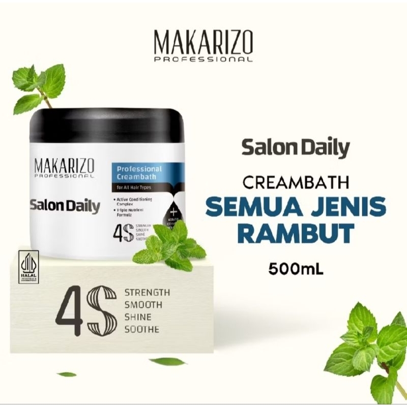 Makarizo Creambath Salon Krim Creambath Perawatan Rambut untuk Semua Jenis Rambut Daily