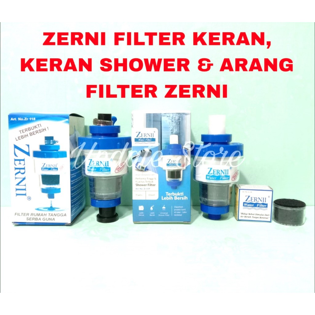 Zerni Filter Keran, Zerni Filter Shower dan Arang filter Zerni