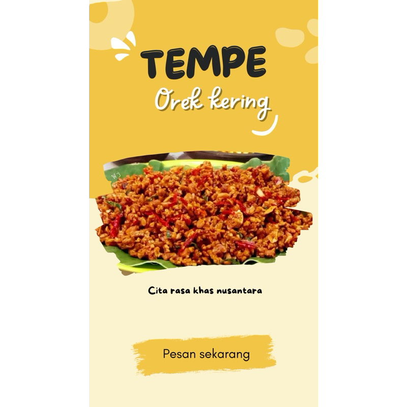 

Tempe orek kering