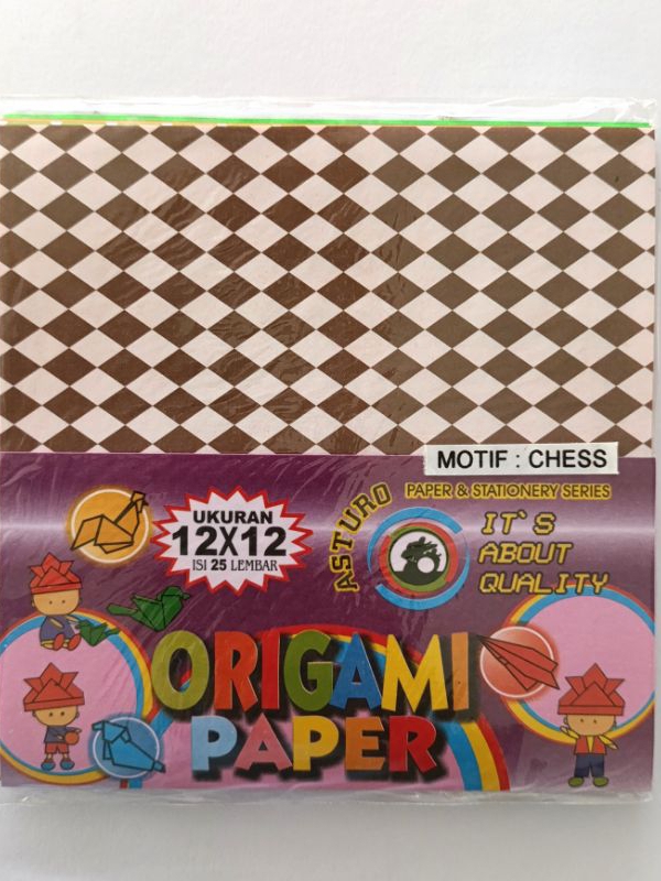 

ASTURO Kertas Origami Motif Chess 12X12