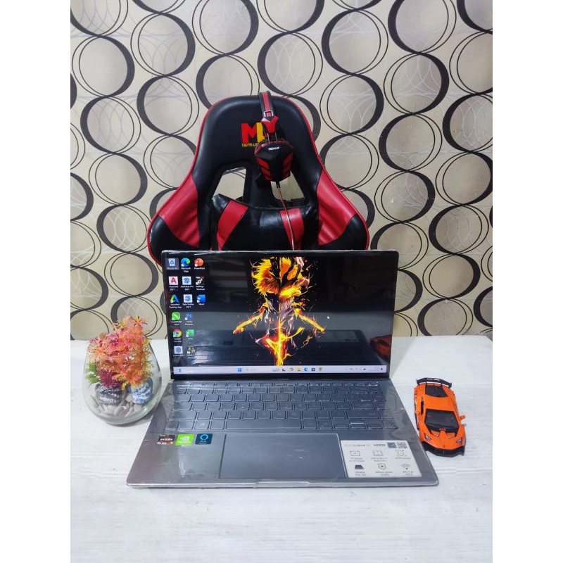 Laptop Asus Zenbook UX434IQ SSD 256Gb RYZEN RAM 8Gb Body SLIM DUAL VGA