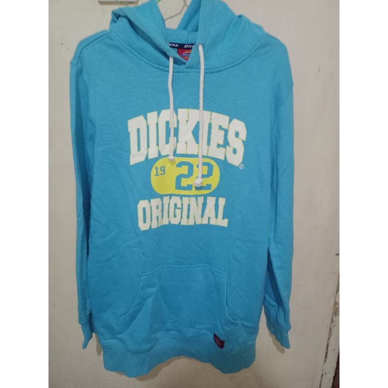 Hoodie DICKIES BIRU LAUT sablon warna rare