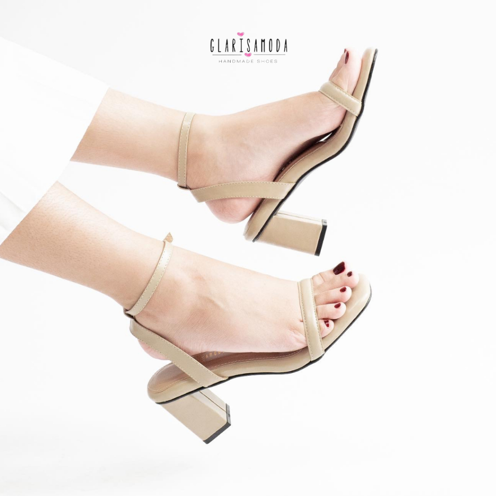 cuci gudang glarisamoda janeth sepatu wanita heels 7cm sepatu cewek hak tinggai formal kantor casual