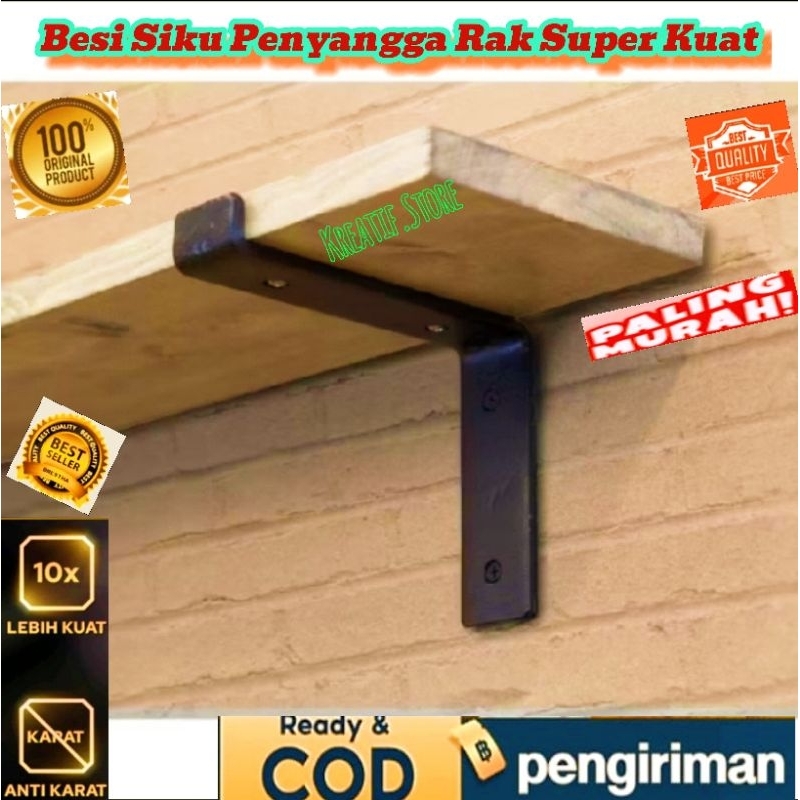Besi siku penyangga ambalan/Rak besi siku/Rak penyangga ambalan kayuTermurah