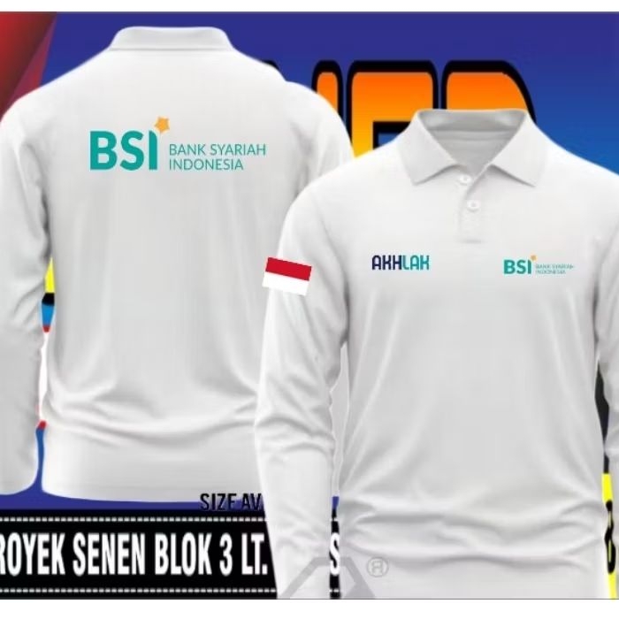 kaos BSI baju BSI seragam BSI kaos kerah BSI kaos polo BSI baju polo BSI poloshirt BSI kaos Bank Sya