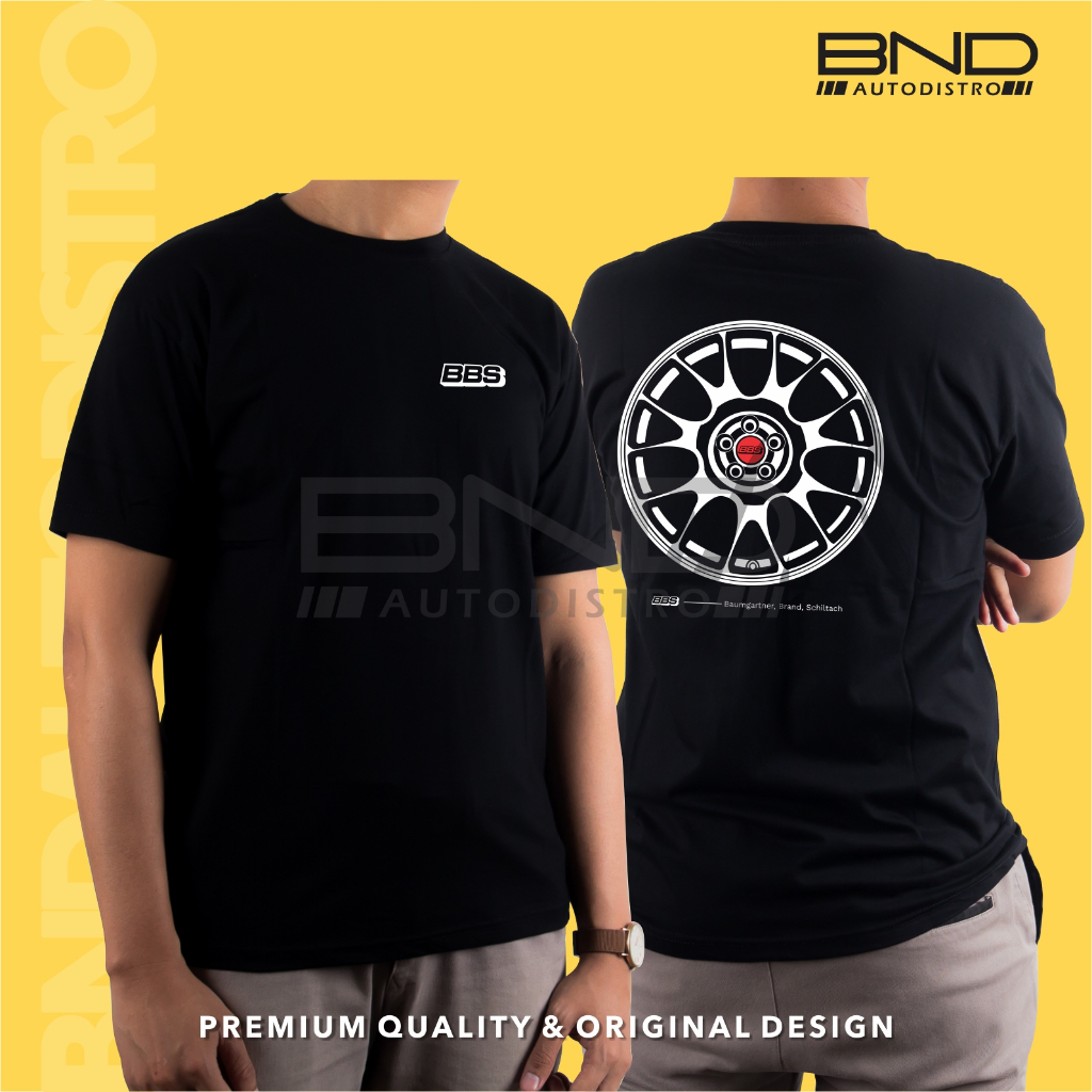 [BND] Kaos BBS CH - T-Shirt Baju Kaos Velg BBS Kaos BMW Kaos Distro Pria Cotton Combed