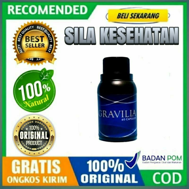 Gravilia Asli 100% Original Gravilia Herbal Mengatasi Diabetes Isi 60 Kapsul BPOM