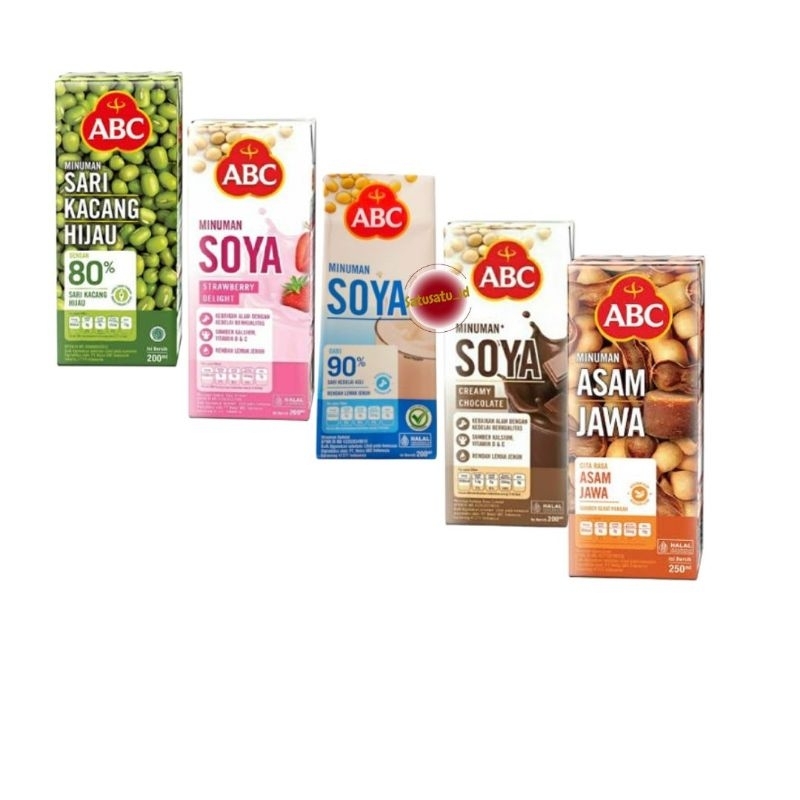 

ABC Sari Kacang Hijau - ABC Soya - ABC Asam Jawa 200ml