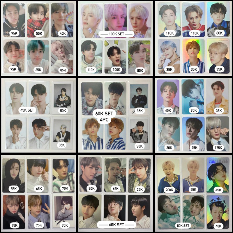 pc jeno starriver istj star river kacamata renjun tc trading card wink ccomaz green bunny white yzy 