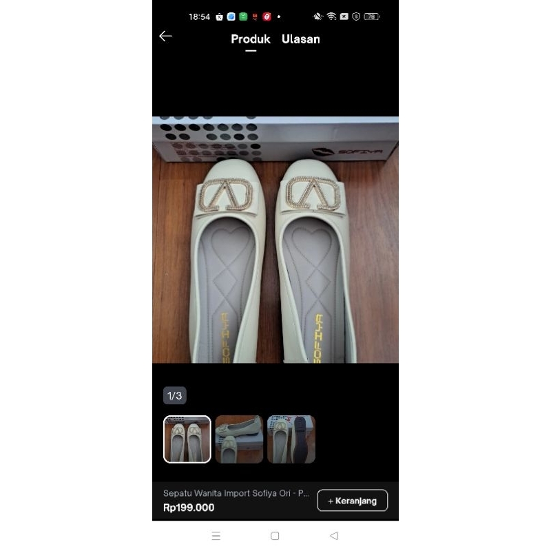 flat shoes Sofiya import wanita