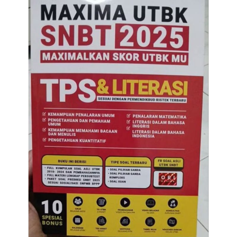 

MAXIMA UTBK SNBT 2025 TPS & LITERASI SESUAI DENGAN PEMENDIKBUD RISTEK TERBARU & MAXI ....