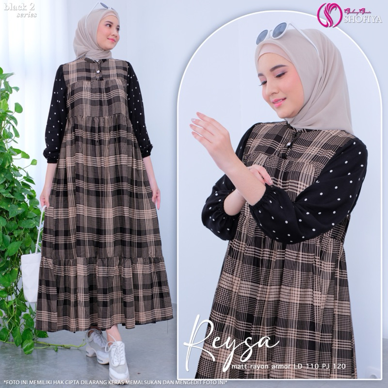 GAMIS DRESS REYSA MIDI ORIGINAL BY SHOFIYA