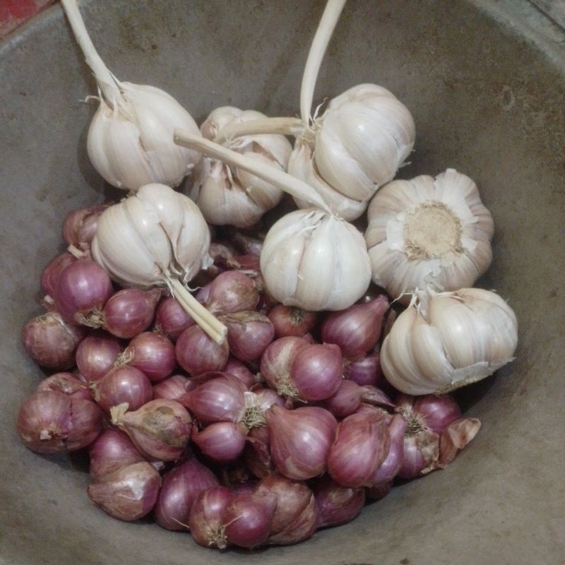 

PAKET 1KG BAWANG MERAH DAN BAWANG PUTIH