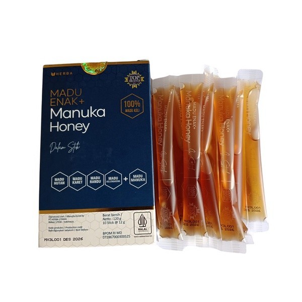 

Madu Enak Manuka Stick 100% Madu Asli 10 x 12 Gr Box 120 Gr