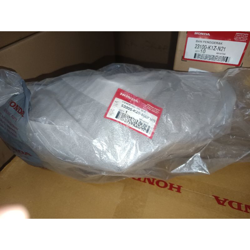 COVER HDL FR BATOK DEPAN BEAT FI STATER HALUS WARNA HITAM ORIGINAL AHM 53205K25600FMB
