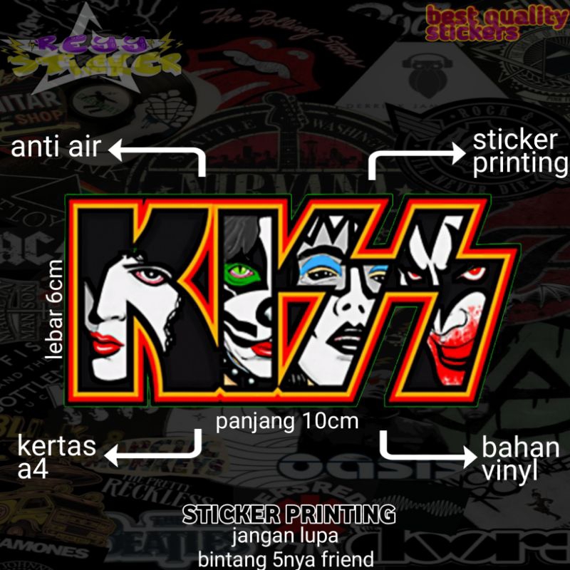 

sticker printing viral band kizz
