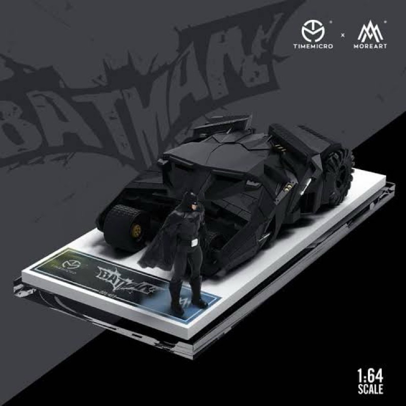 Time Micro x Moreart 64 Batman The Dark Knight Rise Car w/ Figure Limited Edition