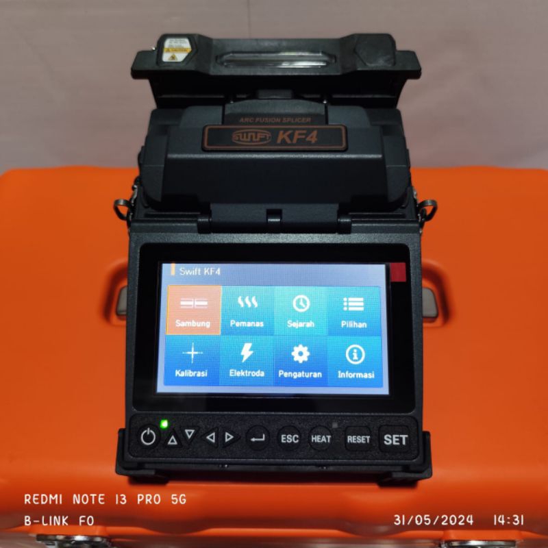 splicer swift kf4 / fusion splicer swift ilsintech / alat sambung fiber optik