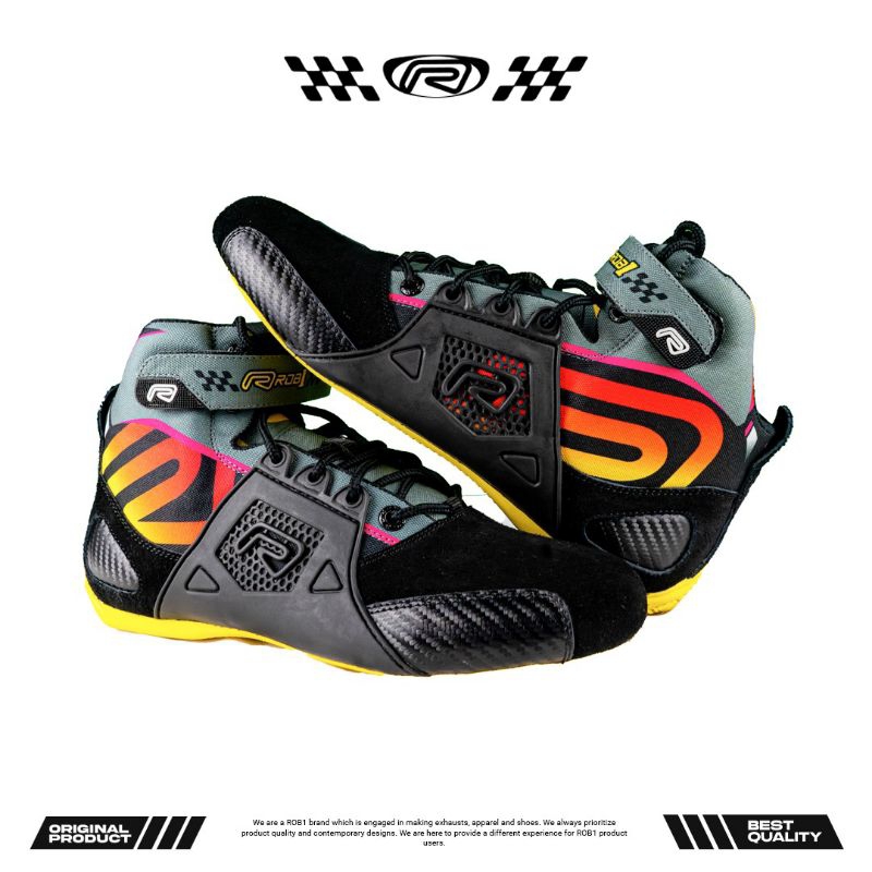 Sepatu Drag Sonic Blaze Yellow Sole - ROB1 Racing