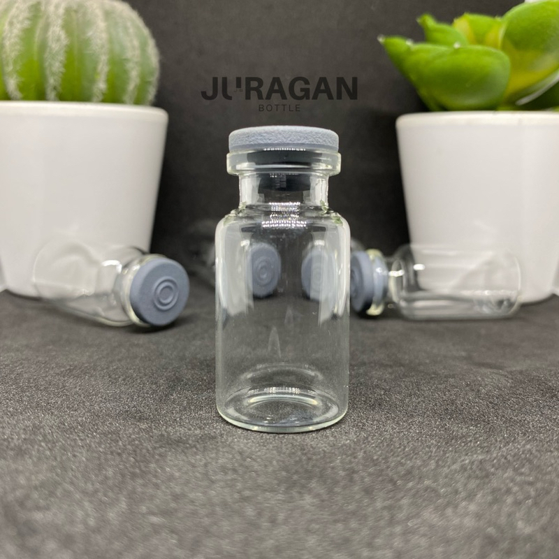 BOTOL VIAL 10ML + TUTUP KARET