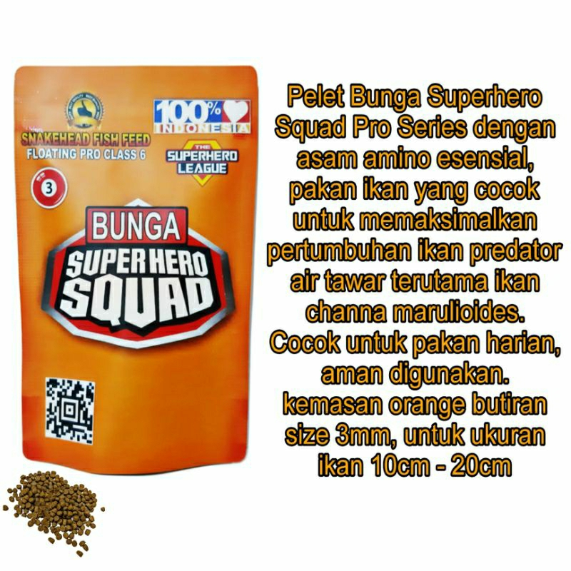 pelet maru BUNGA SUPERHERO SQUAD