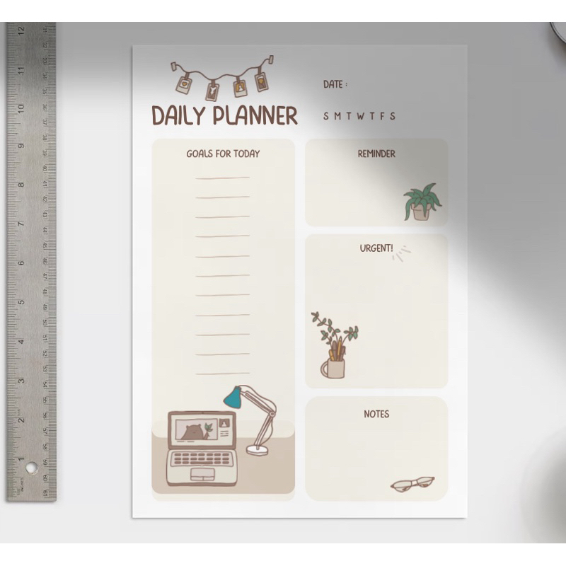 

Hadiah Yaa - Daily Planner A5 HVS 100GSM High Quality Perencanaan Harian Study Journal Study Planner Notes List To Do Versi 3