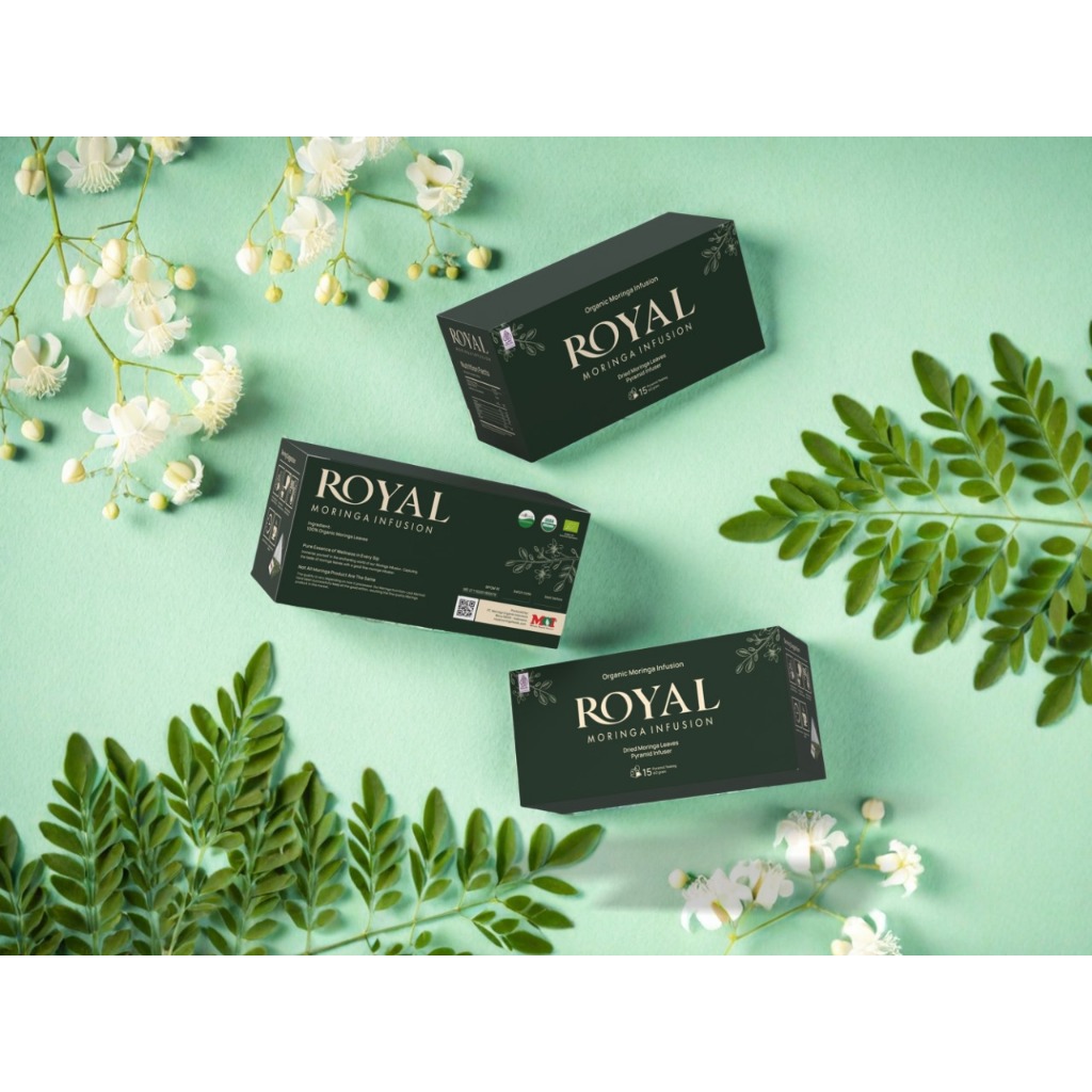 

ROYAL MORINGA INFUSION --- Teh Celup Piramid Daun Kelor Organik Premium