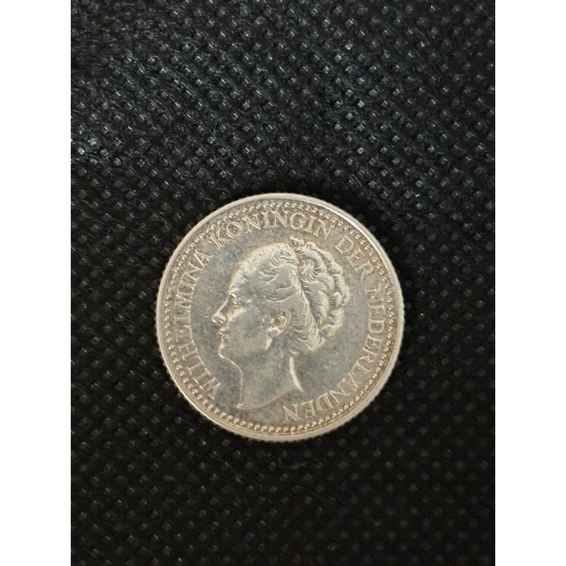 Koin Kuno Wilhelmina 1/2 Gulden Asli