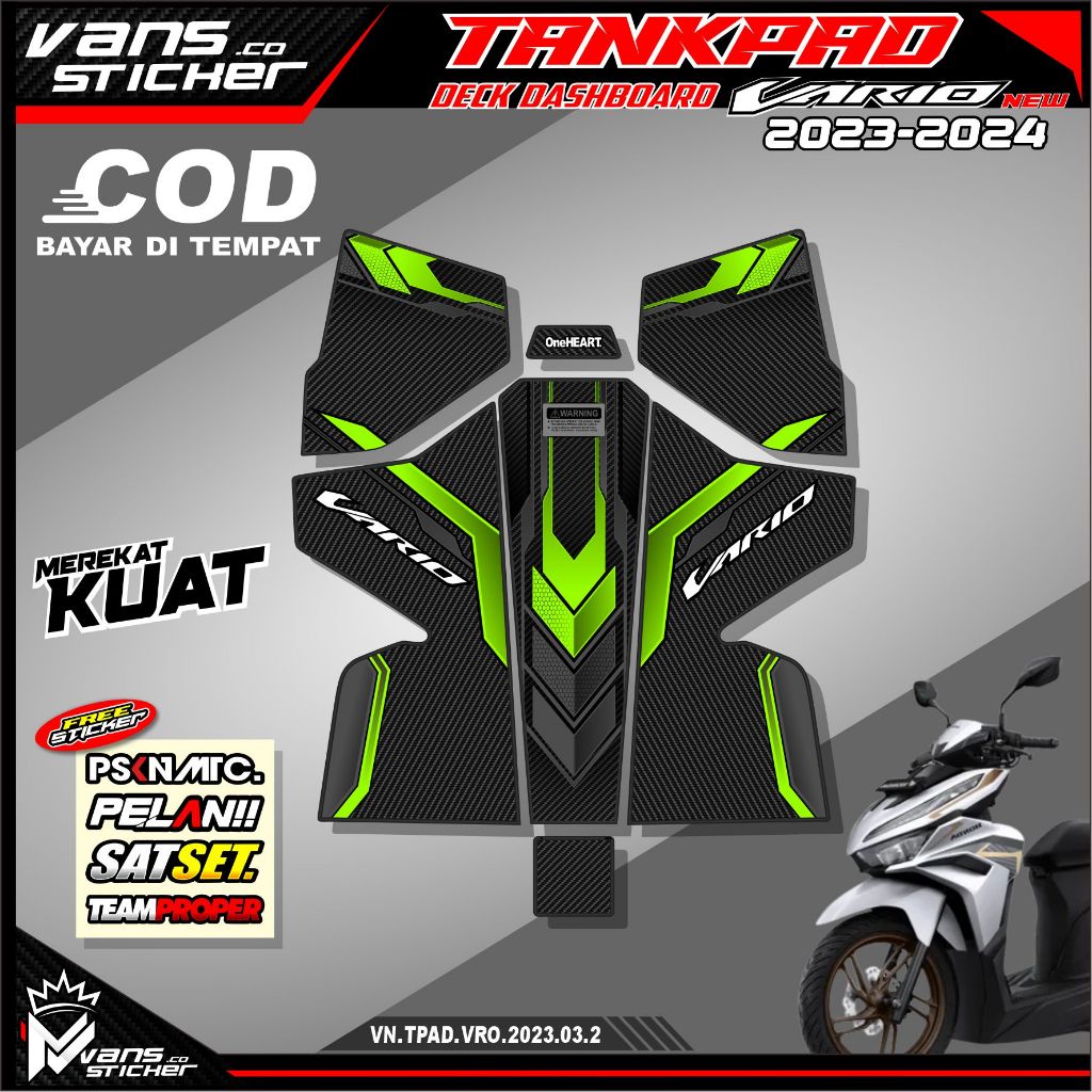 Stiker Dashboard Tankpad VARIO 125 NEW 2023 2024 - VARIASI VARIO 125 NEW