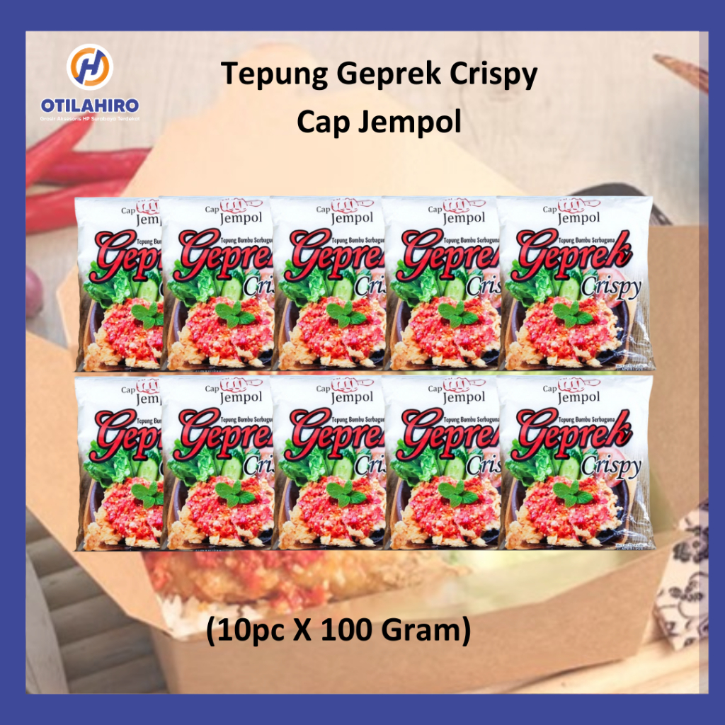 

1 Pack Tepung Geprek Serbaguna 100 gram Cap Jempol / Tepung Bumbu Serbaguna Pedas