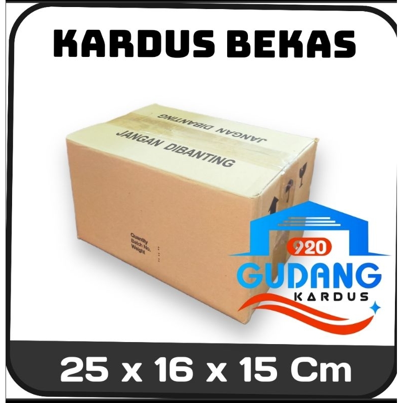 

KARDUS BEKAS UKURAN 25 x 16 x 15